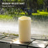Waterproof Flameless Remote Control Candles, 2PACK (D3''*H5.5''), Battery Operated Flickering LED Pillar Candle