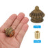 PATIKIL 25 25mm 1 Set x Lamp Finials Caps Knob, Solid Brass Lamp Shade Top Decoration Screw Cap Nuts with Brass