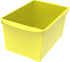Storex Extra-Large Book Bin, Interlocking Plastic Organizer for Home, Office, Classroom, Yellow, 6-Pack (71132U06C)