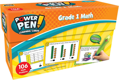 Teacher Created Resources TCR6011 Power Pen Learning Cards: Math for Grade 1