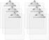 Plastic Transparent Clipboards Set of 6, Strong 12.5 x 9 Inch Clipboards Holds 100 Sheets, School Supplies