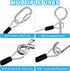 1/8" 2 3.3ft (40") PATIKIL Dia Vinyl Coated Stainless Steel Cable with Loops, Pcs Flexible Wire Rope Security Chain