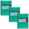 Pukka Pad, B5 Metallic Jotta Book 3-Pack, 10 x 8 in, Wirebound Notebook with 8mm Lines, 200 Pages, Green