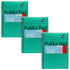 Pukka Pad, B5 Metallic Jotta Book 3-Pack, 10 x 8 in, Wirebound Notebook with 8mm Lines, 200 Pages, Green