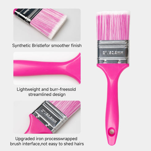 6 Set 9" 2" 51" 11" Set Paint Roller Kit with Extension Pole - Pieces with Paint Roller, Paint Brush, Adjustable