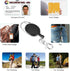 YoungRich 4PCS Retractable Key Chain for Man Woman, Key Ring Chain with Belt Clip, Extendable Strong Spring Lanyard