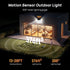 248 6 Pack, 300 3 IP66 TECKNET LED Outdoor Solar Lights & Motion Sensor Angle & Lighting Modes Solar Lights Outdoor