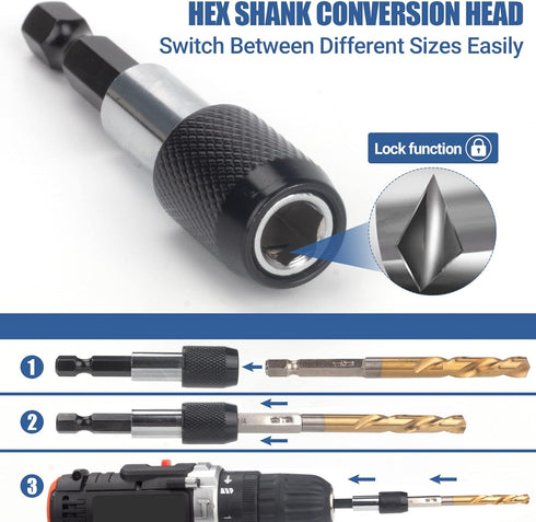 11 Pieces Metric Screw Extractor Set, Easy Out Bolt Extractor Set for Removing Broken Screws, Bolts, and Studs