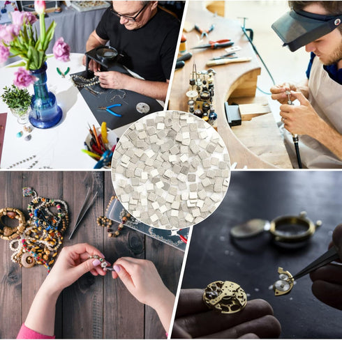 3 Grams Silver Solder for Jewelry, Precut Chips Soldering Kit, Ultra Tiny Medium Density Easy Solder
