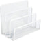 VANRA Metal Letter Tray, White - Letter Rack with 3 Compartments, Desk Organizer for School and Office