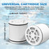 Shimmering 1-Pack High Output Shower Filter Replacement Cartridge Bath Water Filter Element Reduces Chlorine, Restores