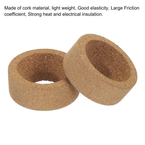 uxcell Lab Flask Support Cork Stand, 80mm Diameter Round Bottom Holder for 50ml-250ml Flasks, 4Pcs