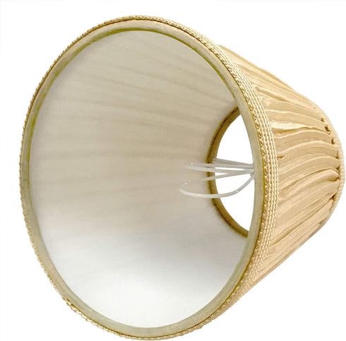 CS-1054-5AGL, 3 5 4.5 Royal Designs, Inc. Designer Mushroom Pleat Empire Chandelier Shade Antique Gold, x x