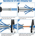 Feekoon Wire Twisting Tool, 3 Way/5 Way Wire Stripping Tool and Hex Shank Cable Twister for Power Drill