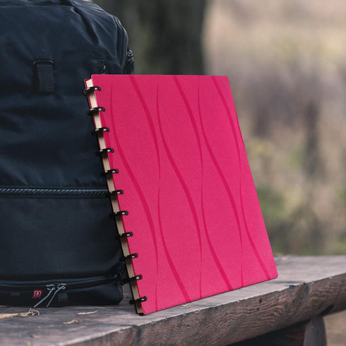 Eagle Discbound Notebook, Letter Size, Customizable Arc Notebook, Poly Plastic Cover, 60 Sheets Ruled Pages