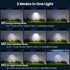 4000K 3000K 1000LM 1pcs Solar Fence Light Outdoor, Solar Wall Lights with Motion Sensor, Small Solars Light for Deck