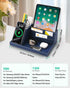 Desk Organizer with Charging Station, Nightstand Organizer Phone Docking Station, Men Gift Husband Wife Anniversary Dad