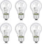 6-PCS A19 Halogen Light Bulb, 43 Watt 120V E26 Base, 60W Replacement