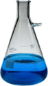 2500ML 1/2GAL Filtering Flasks - Borosilicate Glass Conical Erlenmeyer Flask, Pack of 1
