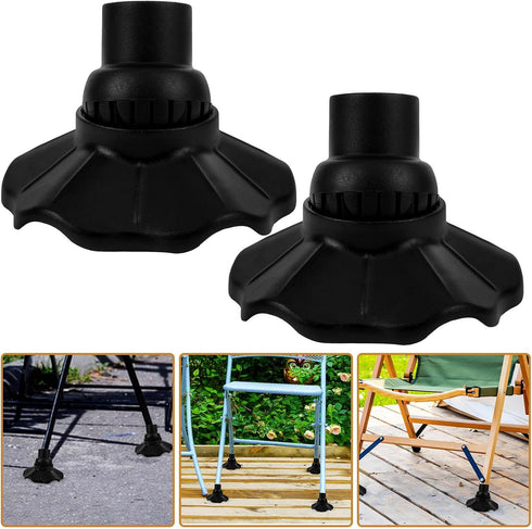 4pcs Zerodeko Camping Chair Leg Floor Protectors Non-Slip Folding Chair Leg Caps Anti-Sinking Foot Covers for Outdoor
