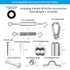 50ft 304 Globe String Light Suspension Kit, Outdoor Light Guide Wire, Vinyl Coated Stainless Steel Steel CableInclude