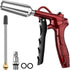 High Volume Air Blow Gun with Powerful Flow Nozzle, Retro Red Blower Gun with Stainless Steel Extension