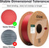 eSUN 1KG Fast Printing Speedy PLA Filament 1.75mm, 2 Spools High Speed 3D Printer Filament, Fire Engine Red