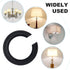 8PCS E27 to E14 Lamp Shade Adapter Rings, Black Reducer Washer 42mm to 29mm Converter Ring for Light Shade Replacement