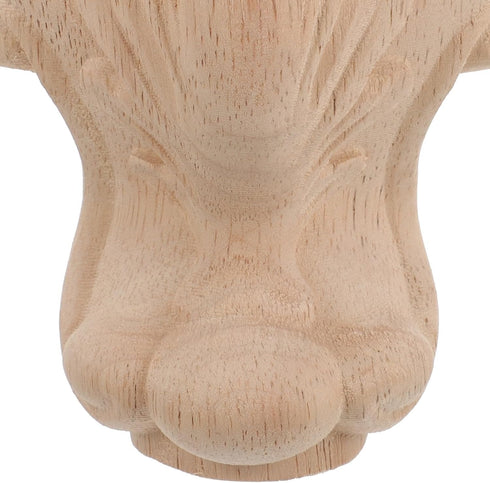 4pcs 10x5.5cm, HOMSFOU Solid Wood Furniture Legs for Cabinet Sofa Table, Carved Wood Feet Replacement Legs for Tv