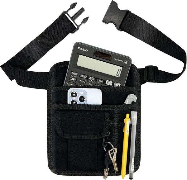 MELINON Restaurant Waiter Waist Money Pouch Bag, Serving Apron, Check Holder with Multiple