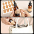 Teenitor Eye Dropper Bottles with Funnels, Plastic Transfer Pipettes & Labels, 30ml Glass Tincture Bottles, Amber