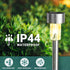 16 Pack GIGALUMI Solar Path Lights Outdoor,Solar Lights Outdoor Waterproof,Stainless Steel LED Landscape Lighting,Solar