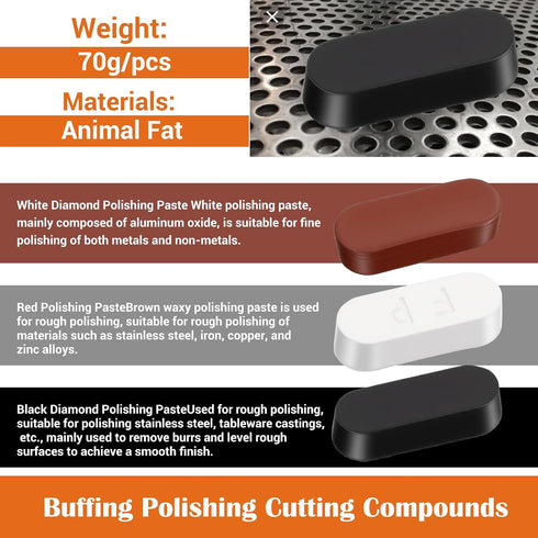 JOUTYFOR 18 Pack 4 Inch 14 3 Buffering Wheels Polishing Kit with Compound for Angle Grinder, Includes Pcs Nylon Fiber