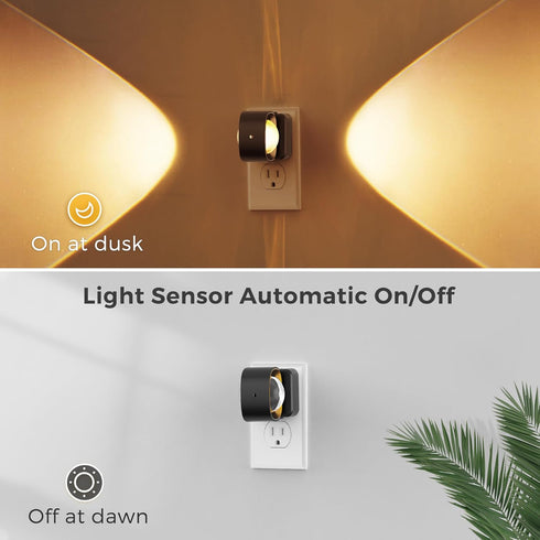 180Rotating 0-150LM Dimmable 2 Pack L LOHAS LED Night Light Projector, Night Lights Plug into Wall, Dusk to Dawn
