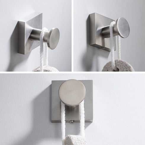 Kraus Ventus Bathroom Robe and Towel Hook - Brushed Nickel Finish, KEA-17701BN