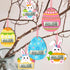 Set 6 Easter Money Holder Cards of Easter Eggs Bunnies Money Holder Cards for Easter Basket Tag Gift Card Money Gifts