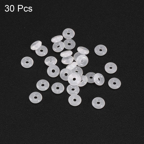 uxcell Silicone O-Rings, Pack of 30 VMQ Seal Gasket for Pipe Repair, 4mm OD 1mm ID 1.5mm Width, White