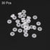 uxcell Silicone O-Rings, Pack of 30 VMQ Seal Gasket for Pipe Repair, 4mm OD 1mm ID 1.5mm Width, White