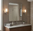 Designers Impressions 1 73466 Juno Satin Nickel Light Wall Sconce/Bathroom Fixture with Clear and Frosted Glass: