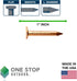 (100-Pack) 1 Inch Copper USA MADE Nails - Solid Pure Copper Roofing Finish Spikes for Furniture and Boat