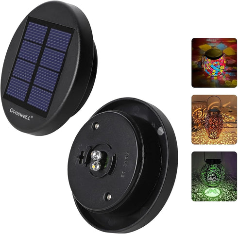 Solar Lights Replacement Parts for Lanterns: 2.83 in Replacement Tops with Warm