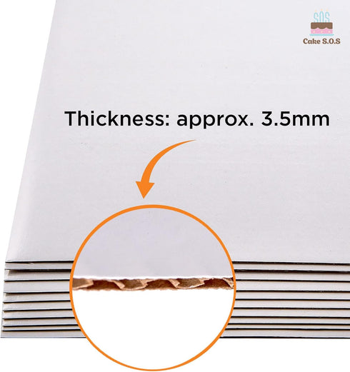 6" Square Cakeboard, Coated, 12 ct.