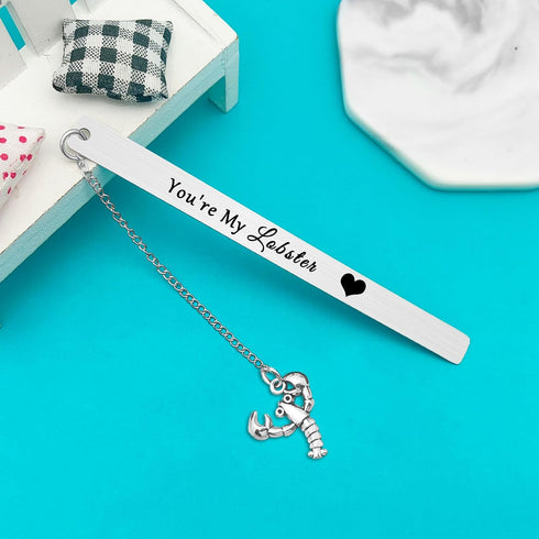 You're My Lobster Bookmark Gift for Boyfriend Girlfriend Husband Wife Best Friend Christmas Birthday Gifts Anniversary
