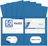 RAZCC Two Pocket Folders, 50 Pack, Fit Letter Size Paper, Paper Folders with Pockets for School Office