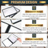 8.5 11 Inch, 6 12 4 Pack Menu Covers x Page View Clear View Menu Holder Transparent Menu Sleeve, Fits Letter Size Paper