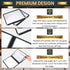 8.5 11 Inch, 6 12 4 Pack Menu Covers x Page View Clear View Menu Holder Transparent Menu Sleeve, Fits Letter Size Paper