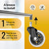 Set of 5 Replacement Chair Caster Wheels, Clear - NOT Compatible with IKEA Chairs
