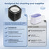 Ultrasonic Denture Cleaner, 43kHz for Jewelry, 200ml Portable Professional Cleaner