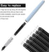 Outus 60 Pieces Fountain Pen Ink Cartridges, Black, Fine, Calligraphy, International Standard Size