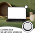 2.95In Lurrose Office Rear View Mirror Magnifying Computer Monitor Desk Mirror Portable Cubicle Safety Visual Field